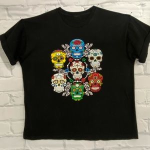 Plus Size Sugar Skull Tee
